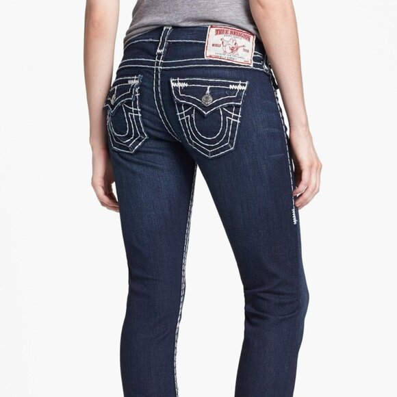 True Religion Denim - EUC True Religion Vintage Rollingwood Billy Super T White Big Stitch Size 27